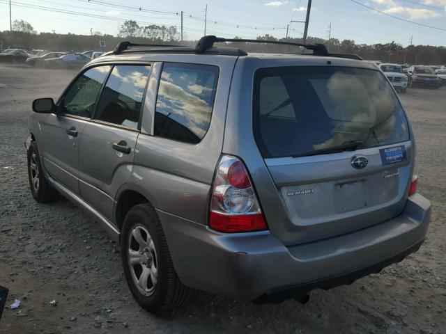 JF1SG63687H747189 - 2007 SUBARU FORESTER 2 SILVER photo 3