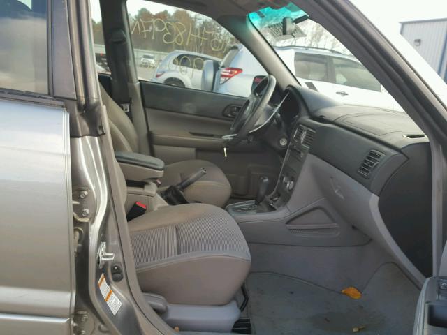 JF1SG63687H747189 - 2007 SUBARU FORESTER 2 SILVER photo 5
