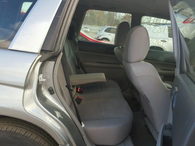 JF1SG63687H747189 - 2007 SUBARU FORESTER 2 SILVER photo 6