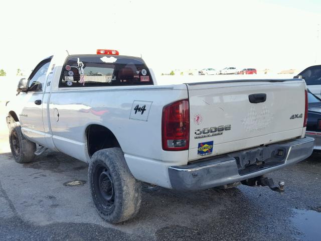 3D7KU26D54G281335 - 2004 DODGE RAM 2500 S თეთრი ფოტო 3