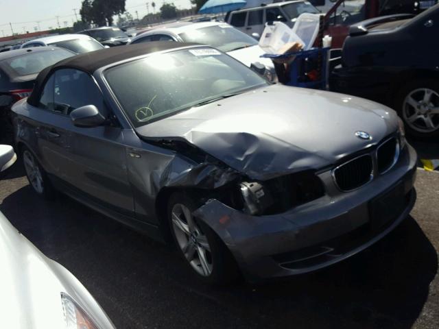 WBAUN1C5XBVH82801 - 2011 BMW 128 I GRAY photo 1