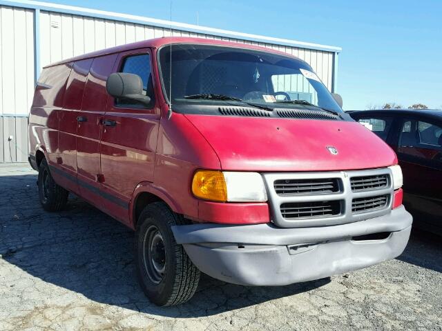 2B7HB11YX2K146639 - 2002 DODGE RAM VAN B1 RED photo 1