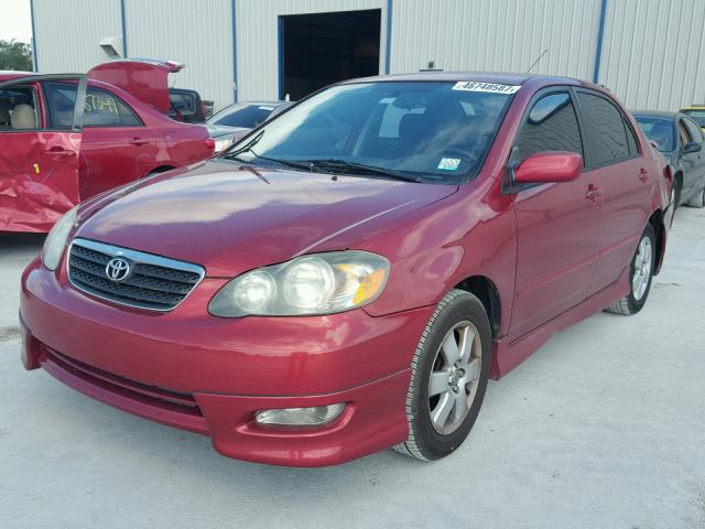 1NXBR32E47Z861625 - 2007 TOYOTA COROLLA RED photo 2