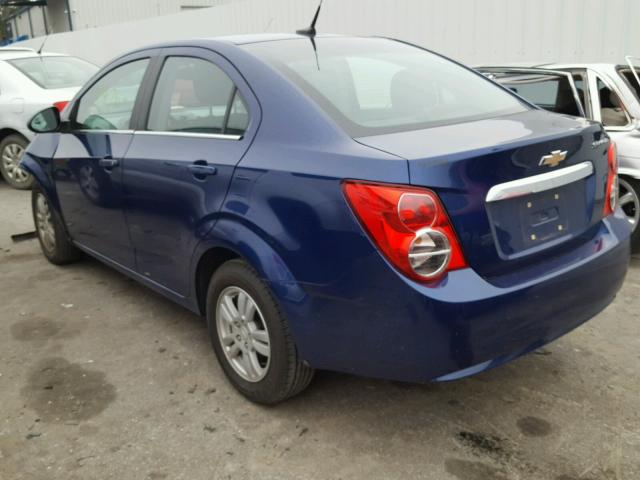 1G1JC5SH1E4157640 - 2014 CHEVROLET SONIC LT BLUE photo 3