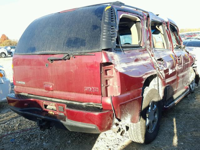 1GKEK63U03J155197 - 2003 GMC YUKON DENA MAROON photo 4