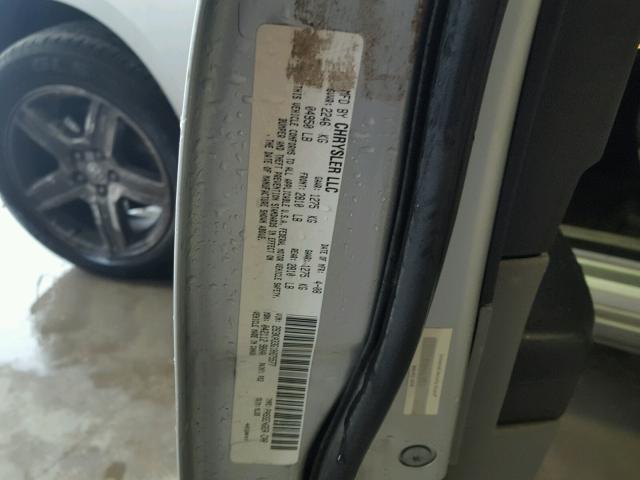 2B3KA33G18H275577 - 2008 DODGE CHARGER SX GRAY photo 10