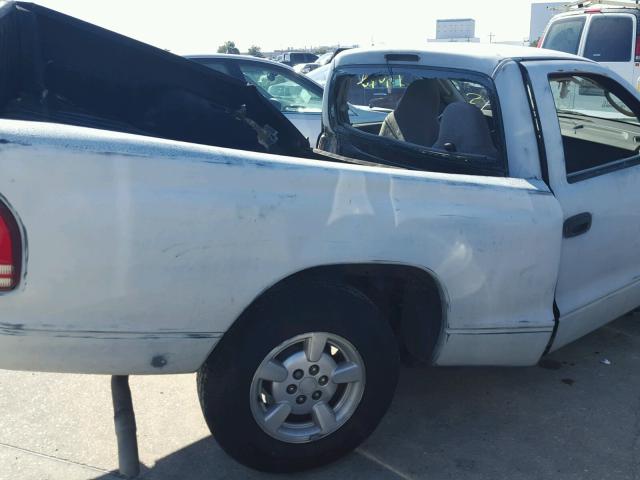 1B7FL26X01S259529 - 2001 DODGE DAKOTA WHITE photo 10