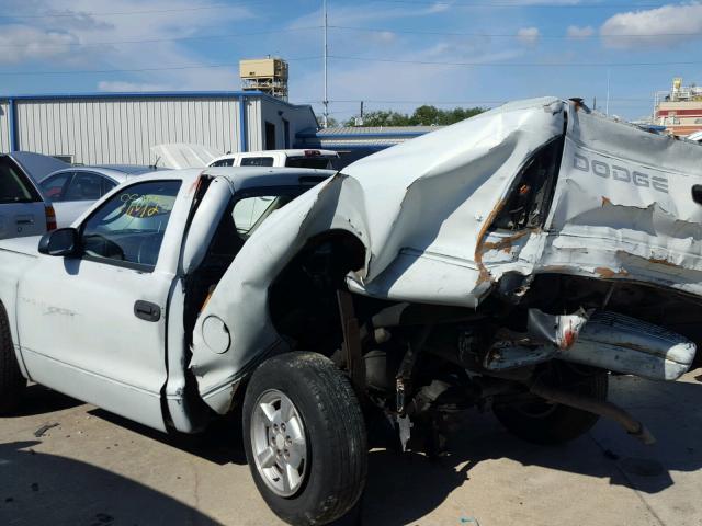 1B7FL26X01S259529 - 2001 DODGE DAKOTA WHITE photo 9