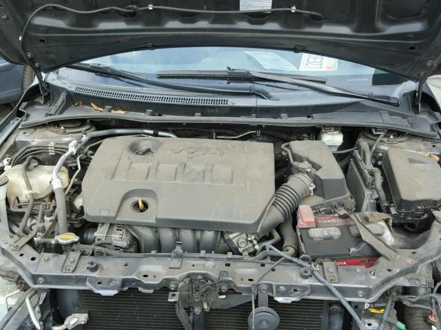 5YFBU4EE2CP054077 - 2012 TOYOTA COROLLA BA BLACK photo 7