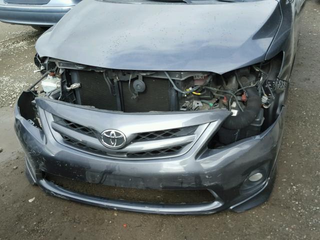 5YFBU4EE2CP054077 - 2012 TOYOTA COROLLA BA BLACK photo 9