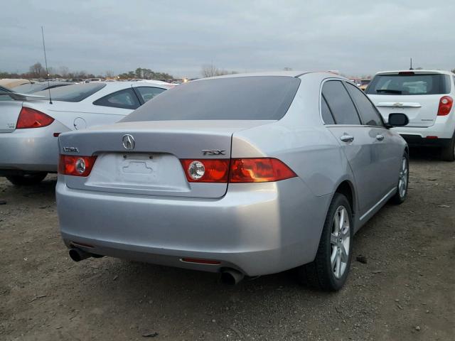 JH4CL95804C025989 - 2004 ACURA TSX SILVER photo 4