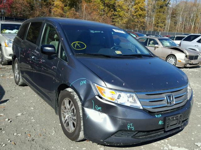 5FNRL5H43CB101462 - 2012 HONDA ODYSSEY EX GRAY photo 1