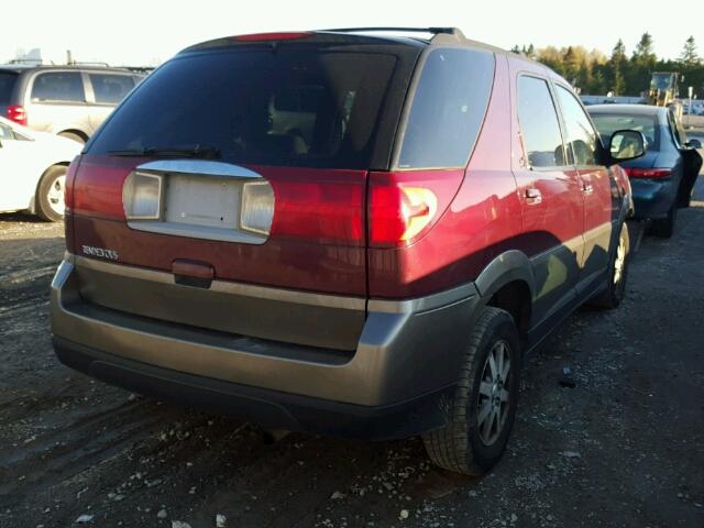 3G5DA03E24S502245 - 2004 BUICK RENDEZVOUS MAROON photo 4