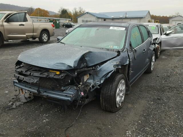 3FAHP0HA4BR102258 - 2011 FORD FUSION SE BLUE photo 2