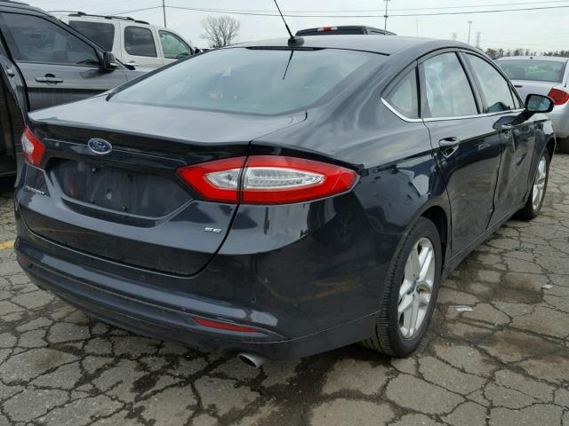 3FA6P0H79DR140700 - 2013 FORD FUSION SE BLACK photo 4