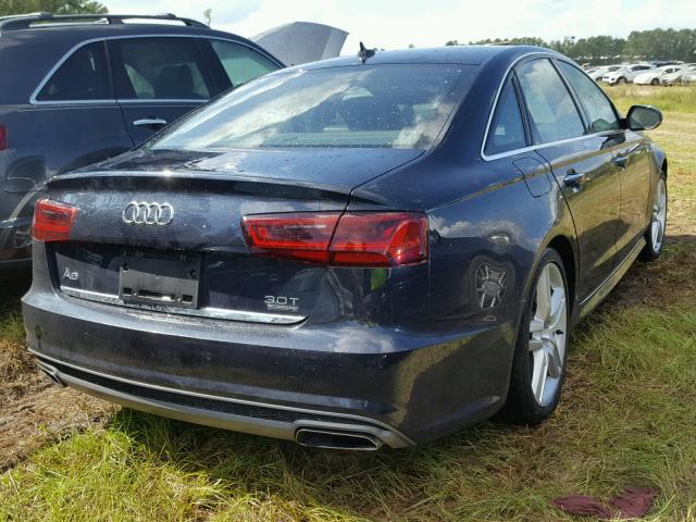 WAUFGAFC1GN048372 - 2016 AUDI A6 PREMIUM BLUE photo 4