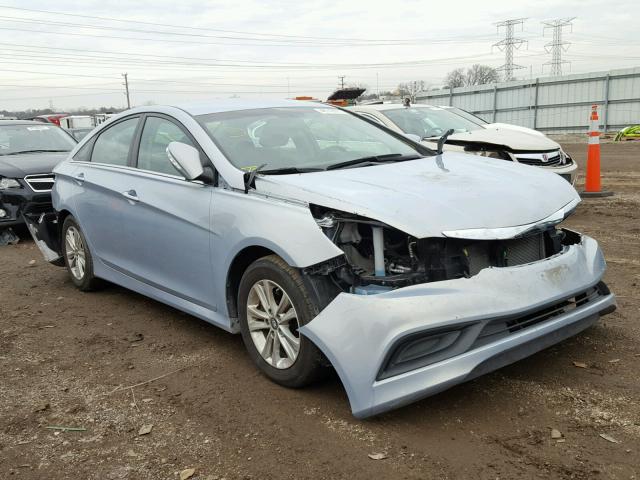 5NPEB4AC2EH894562 - 2014 HYUNDAI SONATA GLS BLUE photo 1