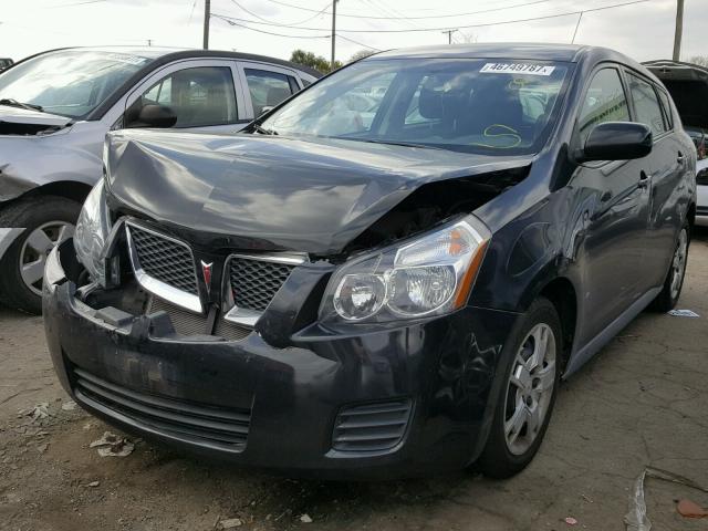 5Y2SP6E08AZ409389 - 2010 PONTIAC VIBE BLACK photo 2