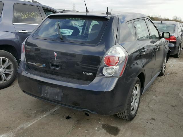 5Y2SP6E08AZ409389 - 2010 PONTIAC VIBE BLACK photo 4