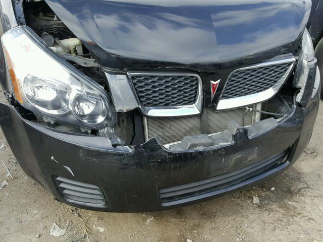 5Y2SP6E08AZ409389 - 2010 PONTIAC VIBE BLACK photo 9