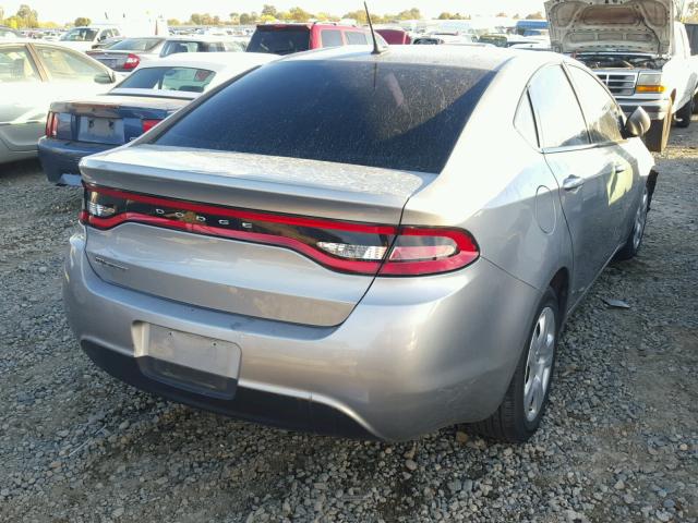 1C3CDFAA0FD415904 - 2015 DODGE DART SE GRAY photo 4