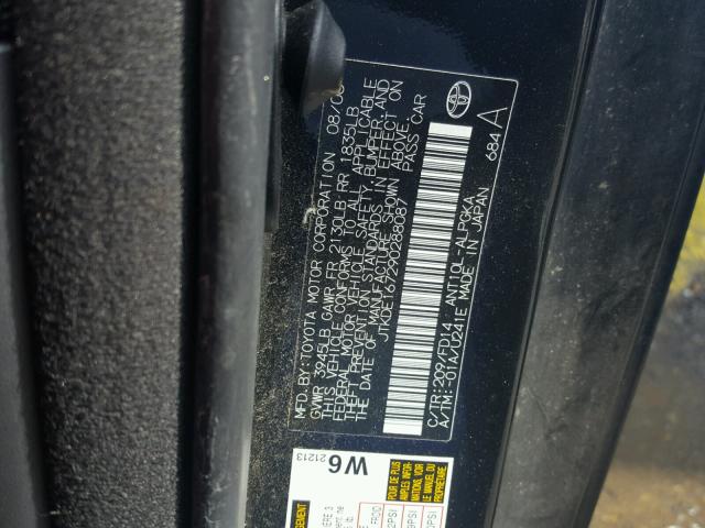 JTKDE167290288087 - 2009 TOYOTA SCION TC 石墨色 照片 10