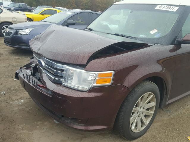 2FMDK52C79BA75303 - 2009 FORD FLEX SEL ყავისფერი ფოტო 9