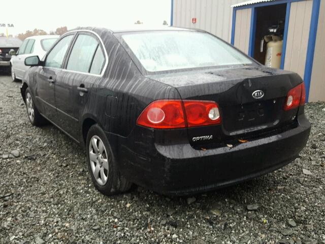 KNAGE123785168291 - 2008 KIA OPTIMA LX BLACK photo 3