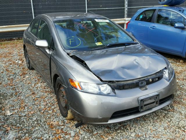 1HGFA16576L039760 - 2006 HONDA CIVIC LX GRAY photo 1