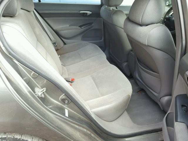 1HGFA16576L039760 - 2006 HONDA CIVIC LX GRAY photo 6