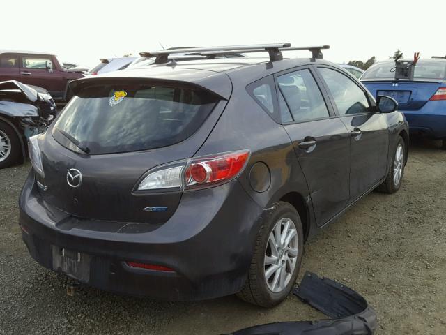 JM1BL1M84C1654410 - 2012 MAZDA 3 I GRAY photo 4