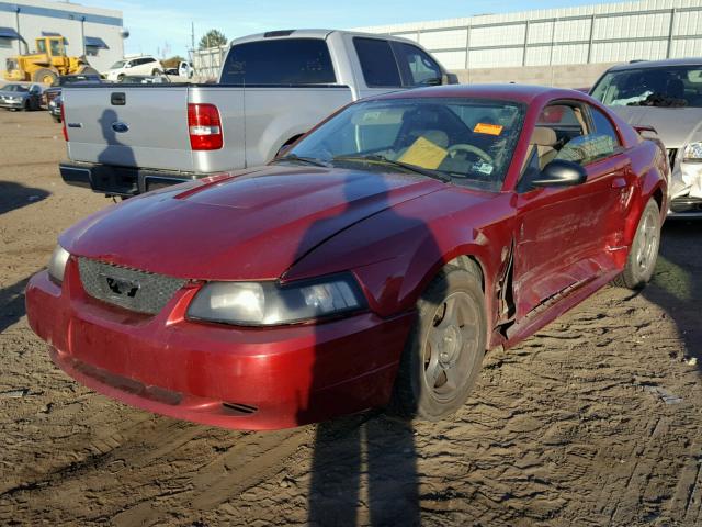 1FAFP40614F161452 - 2004 FORD MUSTANG RED photo 2