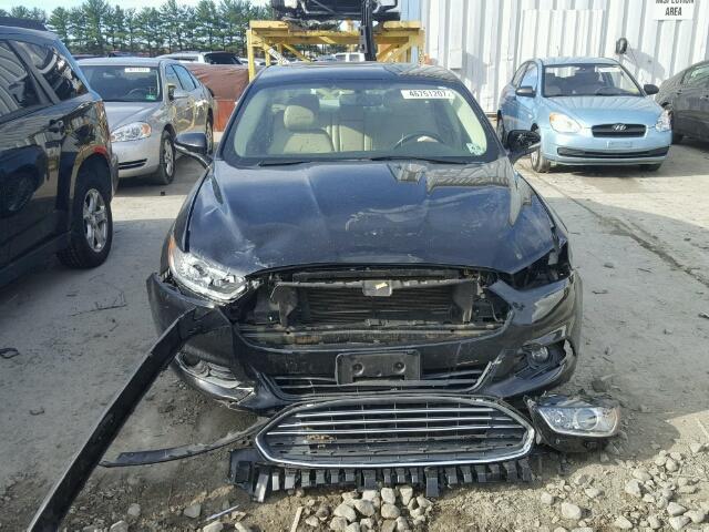 3FA6P0H98DR335379 - 2013 FORD FUSION SE BLACK photo 9