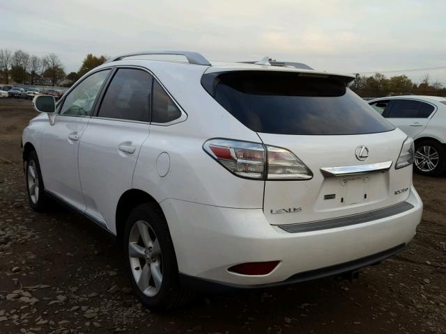 2T2BK1BAXAC054374 - 2010 LEXUS RX 350 WHITE photo 3