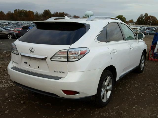 2T2BK1BAXAC054374 - 2010 LEXUS RX 350 WHITE photo 4