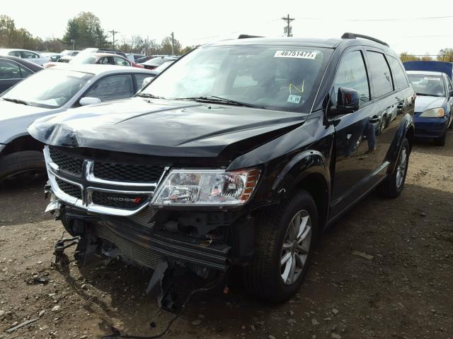 3C4PDDBG1ET297469 - 2014 DODGE JOURNEY SX BLACK photo 2