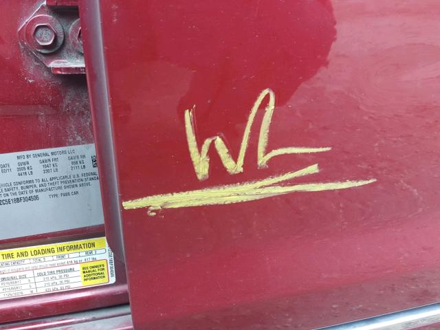 1G1ZC5E18BF304506 - 2011 CHEVROLET MALIBU 1LT RED photo 9