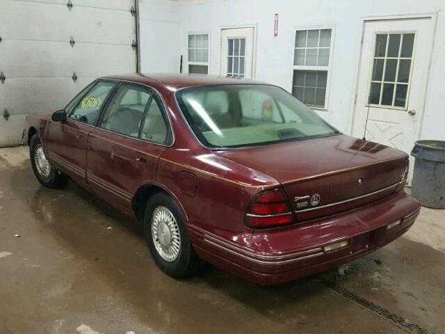 1G3HC52K1W4825018 - 1998 OLDSMOBILE REGENCY MAROON photo 3