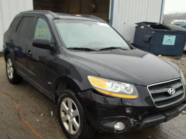 5NMSH13E88H192018 - 2008 HYUNDAI SANTA FE S BLACK photo 1