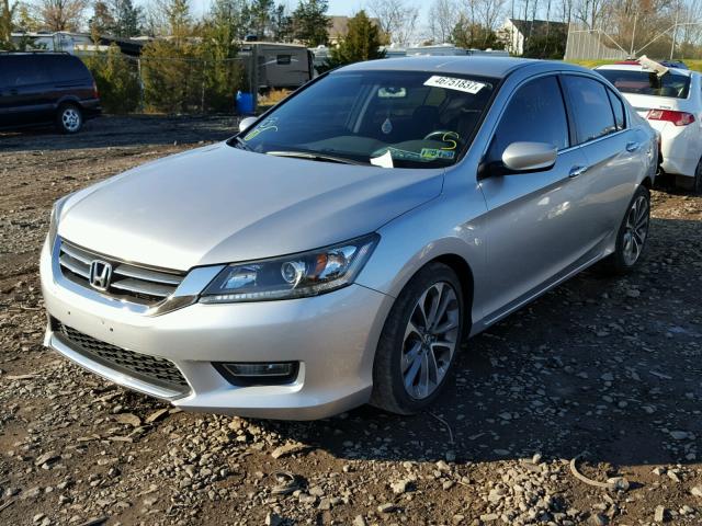 1HGCR2F5XDA111853 - 2013 HONDA ACCORD SPO SILVER photo 2