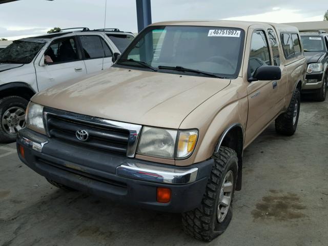 4TASM92N1XZ502754 - 1999 TOYOTA TACOMA XTR GOLD photo 2