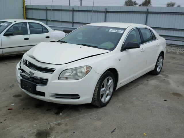 1G1ZG57N38F197930 - 2008 CHEVROLET MALIBU LS WHITE photo 2