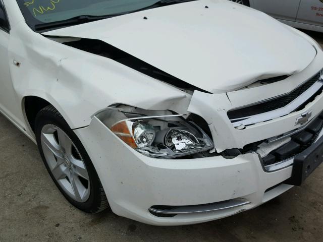 1G1ZG57N38F197930 - 2008 CHEVROLET MALIBU LS თეთრი ფოტო 9