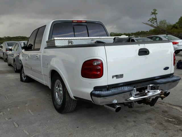 1FTRW07L73KB39542 - 2003 FORD F150 SUPER WHITE photo 3