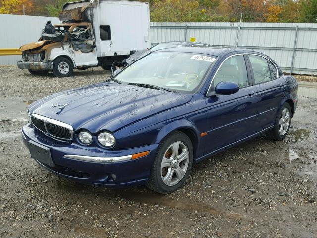 SAJEA51C22WC38056 - 2002 JAGUAR X-TYPE 3.0 BLUE photo 2