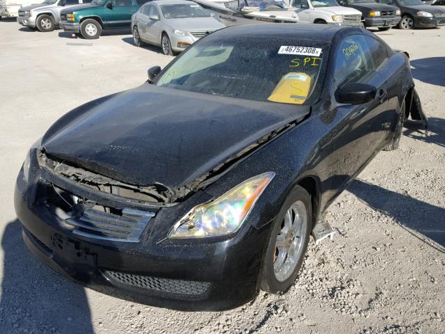 JNKCV64E08M127745 - 2008 INFINITI G37 BASE BLACK photo 2