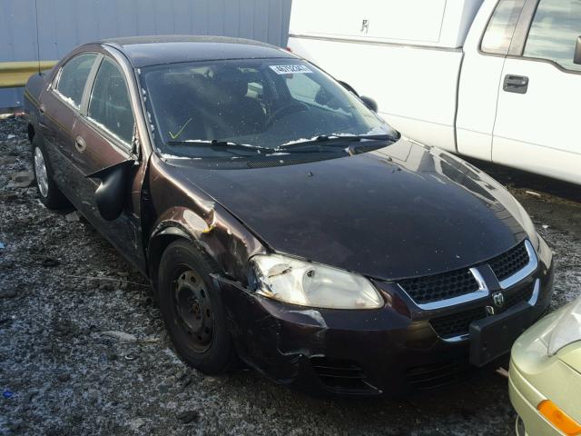 1B3EL36T74N146017 - 2004 DODGE STRATUS SE BURGUNDY photo 1