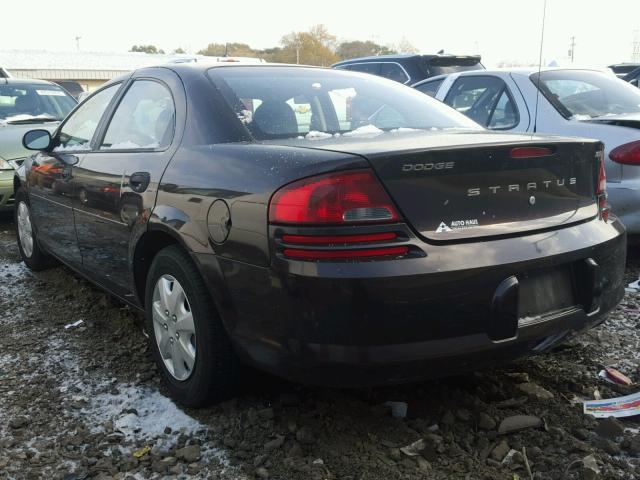 1B3EL36T74N146017 - 2004 DODGE STRATUS SE BURGUNDY photo 3