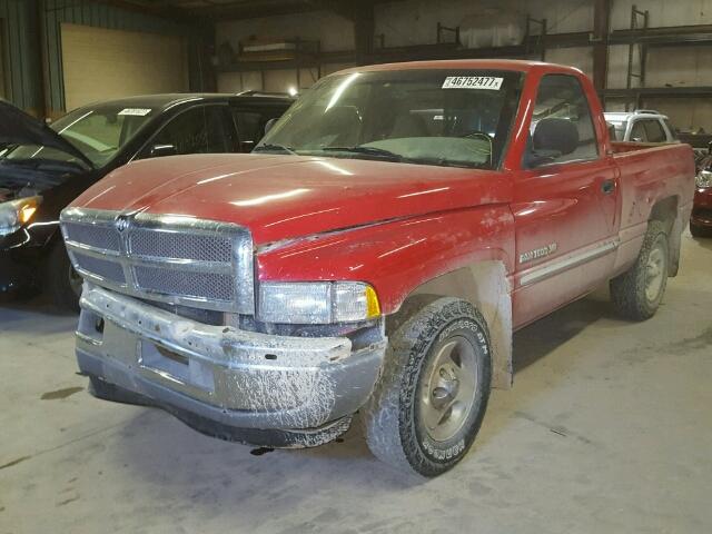 1B7HC16Y21S210537 - 2001 DODGE RAM 1500 RED photo 2