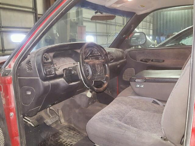 1B7HC16Y21S210537 - 2001 DODGE RAM 1500 RED photo 5